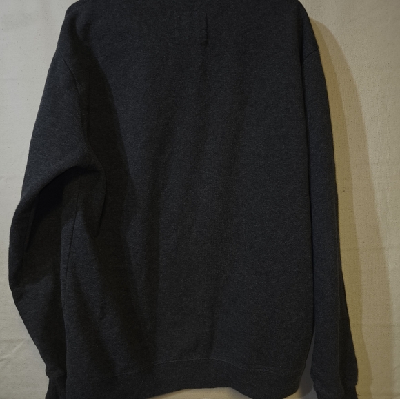 Men's Charcoal Hoodie with Patriotic Print - Picture 5 of 5